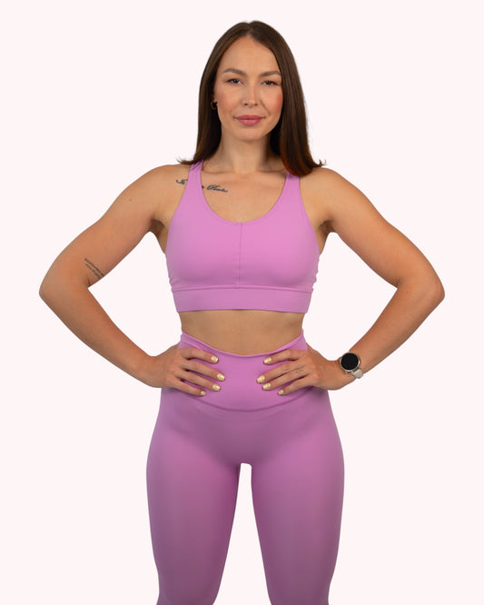 Podprsenka Balance - ružová športová podprsenka z recyklovaného materiálu