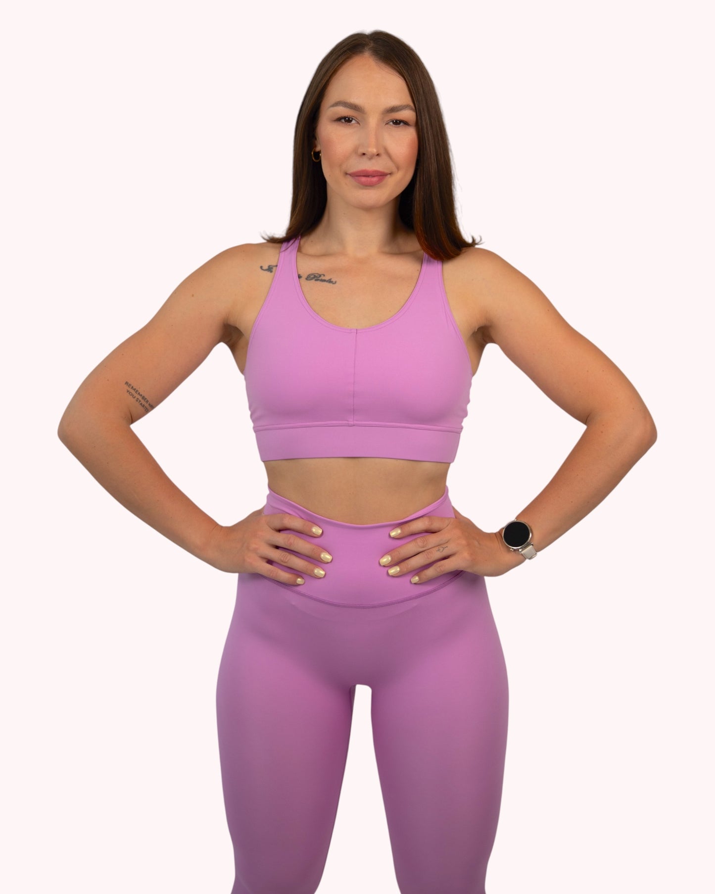 Podprsenka Balance - ružová športová podprsenka z recyklovaného materiálu